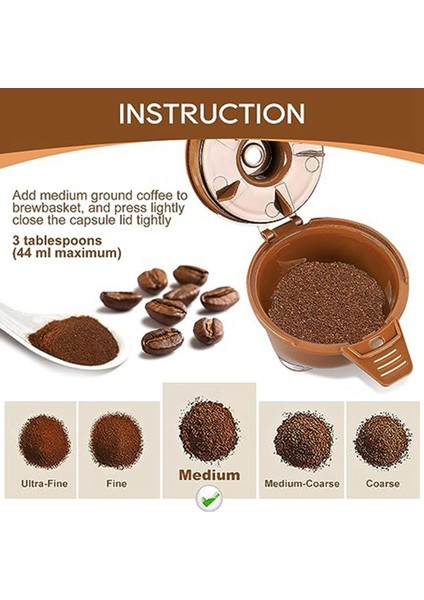 Kahve Makinesi Filtre Sepeti Kahve Makinesi Aksesuarları Yeniden Kullanılabilir Tek Kahve Filtresi (Yurt Dışından) fırsatları