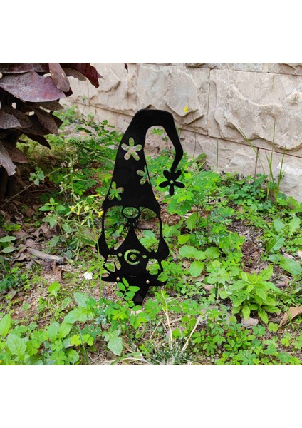 Metal Demir Şube Cüceler Dekorasyon Sevimli Ayakta Siluet Ev Bahçe Yard Açık Dekor Sanat Bahçe Heykeli-B (Yurt Dışından) fırsatları