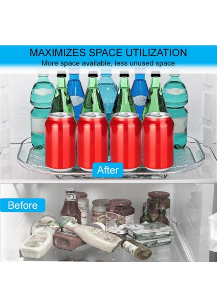 Buzdolabı Için 2pcs Kare Organizatör, Buzdolabı Için Pikap Organizatör, Tezgah Çeşni Depolama Rafı (Yurt Dışından)