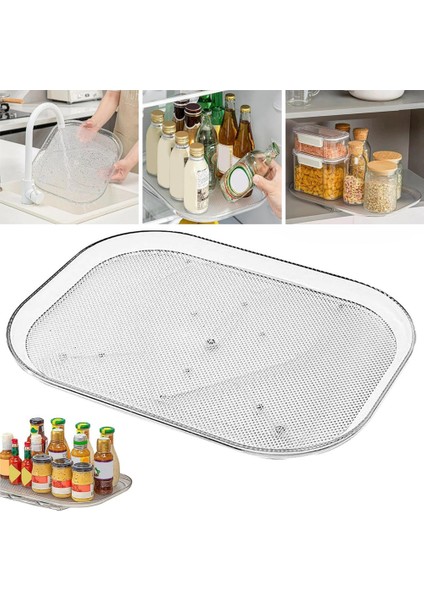 Buzdolabı Için 2pcs Kare Organizatör, Buzdolabı Için Pikap Organizatör, Tezgah Çeşni Depolama Rafı (Yurt Dışından)