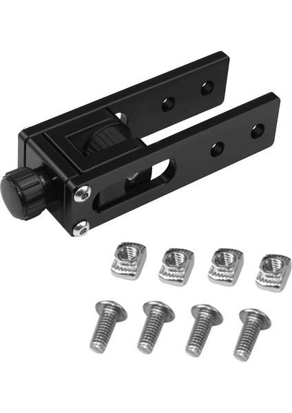 2020 V-Yuvası Alüminyum Profil x Ekseni Senkron Kemer Streç Düzleştirici Gergi Seti Creality Ender-3 CR-10/10S 3D Yazıcı Aksesuarları Parçaları Siyah (Yurt Dışından)