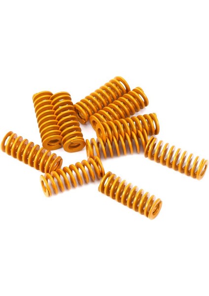 3D Yazıcı Isı Yatağı Tesviye Yayı 8X20MM Sıkıştırma Sarı Creality Ender 2 3 Pro CR-10S Pro Yuvası (10 Adet) (Yurt Dışından)