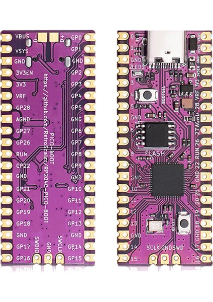 Raspberry Picoboot Kurulu RP2040 Çift Çekirdekli Kol M0 + Işlemci 264KB Sram + 16MB Flash Bellek Geliştirme Kurulu (Yurt Dışından)