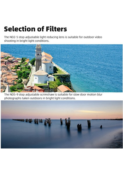 Mini 3pro Için Filtre Ayarlanabilir Taşınabilir Karartma Aynası Mini 3 Lens Koruma Aksesuarları, Vnd2-5+Nd5-9 (Yurt Dışından)
