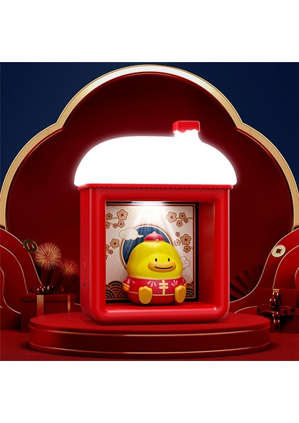Manyetik Indüksiyon Gece Lambası LED Karartma Lambası Çizgi Film Bebeği Çocuk Odası Dekoratif Kısılabilir Lamba Pembe (Yurt Dışından)
