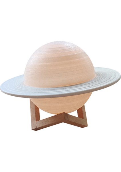 Çocuk Gece Lambası 3D Ay Lambası, 3 Renkli LED Dokunmatik ve Uzaktan Kumandalı Yatak Odası Lambası USB Şarjlı Lamba 16CM (Yurt Dışından)
