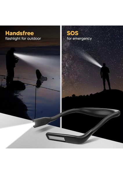 Kitap Okuma Işığı Boyun Işık, Kitap Sevgilisi Açık Hava Kamp Için Noel Doğum Günü Hediyeleri Kadın Boyun Kitap Işığı Siyah (Yurt Dışından) fırsatları