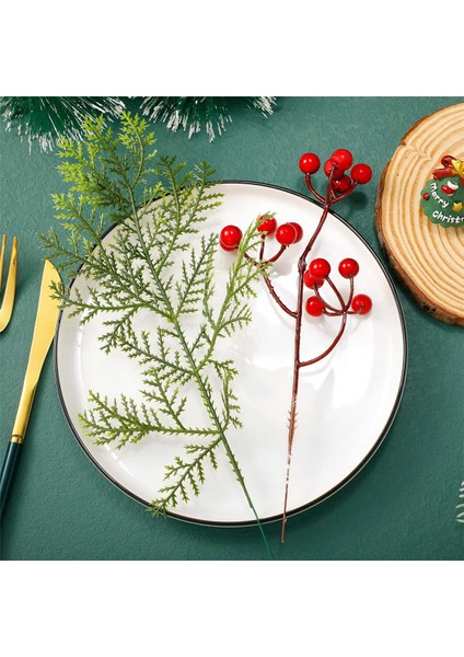 48 Adet Noel Yapay Sahte Dallar, Yapay Dallar Sahte Çam Yaprakları, Yeşillik Çam Noel Için Seçtikleri (Yurt Dışından) modelleri