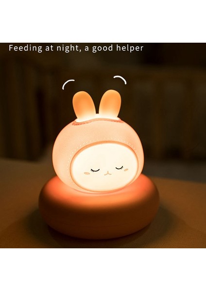 Çocuklar Bebek Gece Lambası USB Şarj Edilebilir Dokunma Kontrolü, Tasarım, Sevimli Bebek Kız Erkek Karikatür Çocuk Odası Dekoru (Yurt Dışından) fırsatları