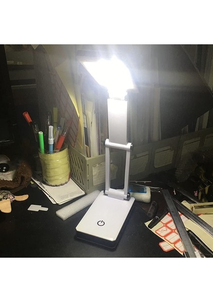 Süper Parlak Cob LED Taşınabilir Masa Lambası Katlanabilir Basına Duyarlı Kontrol ve USB Destekli (Hayır) (Yurt Dışından) fırsatları