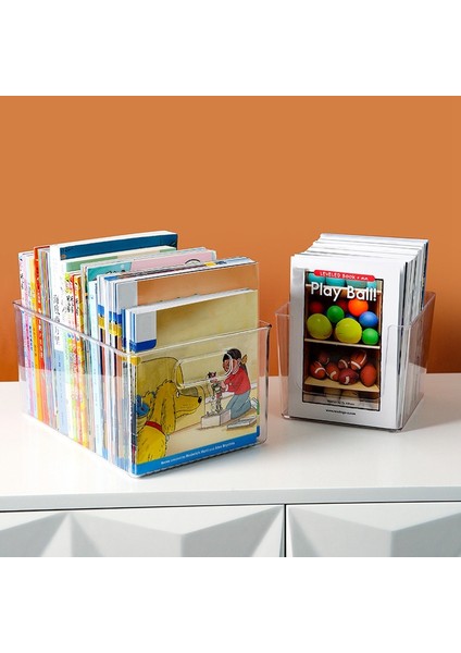 2 Adet Plastik Mutfak Kiler Dolabı, Buzdolabı Veya Dondurucu Gıda Veya Kitap Saklama Kutuları Kulplu-Aperatifler Için Organizatör (Yurt Dışından) fırsatları