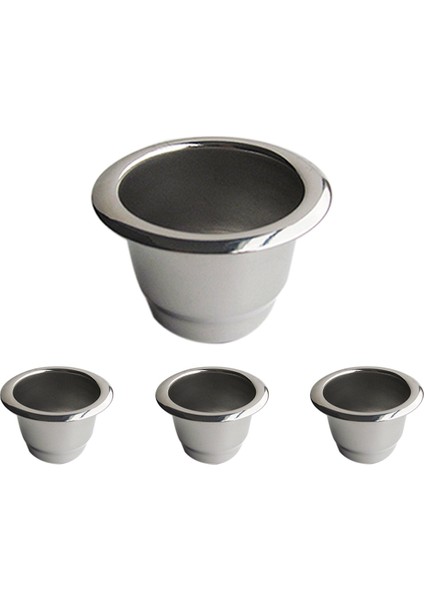 4 Adet Paslanmaz Çelik Doldurulabilir Kahve Kapsülü Kahve Filtresi Yeniden Kullanılabilir Kahve Pod Yeniden Kullanılabilir Cafe Makinesi Dıy (Yurt Dışından)