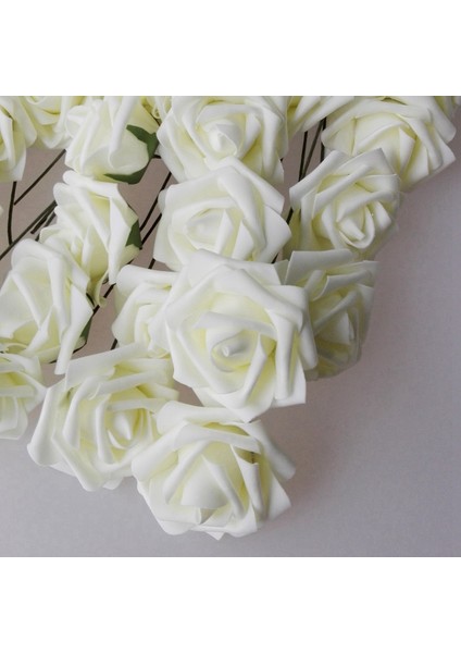 x Yapay 10 Adet Çiçek Buketleri Gül Beyaz Deco Düğün Evi (Yurt Dışından) modelleri