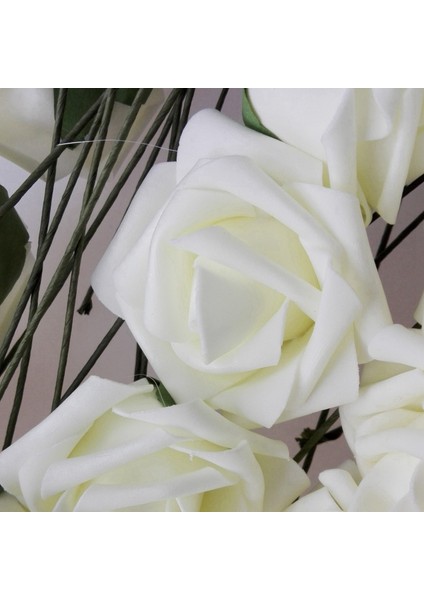 x Yapay 10 Adet Çiçek Buketleri Gül Beyaz Deco Düğün Evi (Yurt Dışından) indirimleri