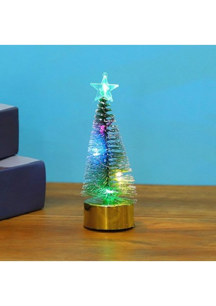 Masa LED Noel Ağacı Gece Lambası Dekorasyon Işık Mini Noel Ağacı Yeni Yıl Hediyesi M (Yurt Dışından)