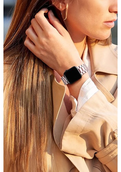 Apple Watch Uyumlu 38MM 40MM 41MM 1/2/3/4/5/6/se/7/8/9/ultra 2 Metal Kordon Premium