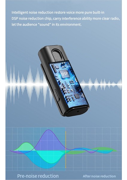 Android// Canlı Oyun Mikrofonu Için Kablosuz Yaka Mikrofonu M8 Gürültü Önleyici Ses (Yurt Dışından)