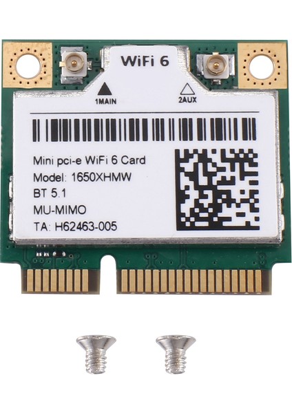 1650X 1650XHMW AX200 Wifi Kartı Çift Bant 2400 Mbps Bluetooth 5.1 Mini Pcie Gigabit Kablosuz Adaptör Kartı Desteği WIN11 (Yurt Dışından)