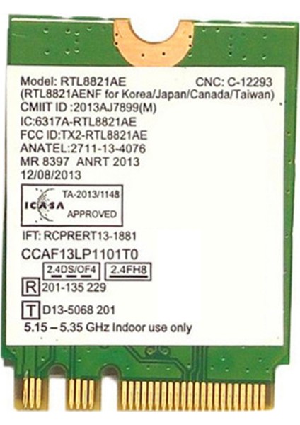 RTL8821AE Çift Frekanslı Ağ Kartı M.2 Ngff 2230 Kablosuz Ağ Kartı Wıfı Modülü Ağ Kartı Adaptörü (Yurt Dışından) fırsatları