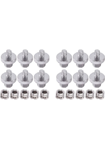 Adet 1/4 Inç 3/8 Inç Dönüştürücü Dişli Vida Adaptör Montaj Seti Kamera/tripod/monopod/bilyeli/ışık Standı (Yurt Dışından) modelleri