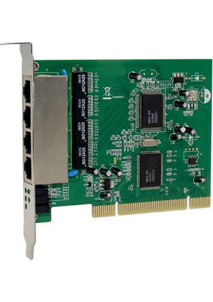 Pcı Hızlı Ethernet 10/100 Mbps RTL8305SC+RTL8100CL Yonga Seti - Bağlantı Noktası RJ45 Ağ Anahtarı Lan Kartı (Yurt Dışından)