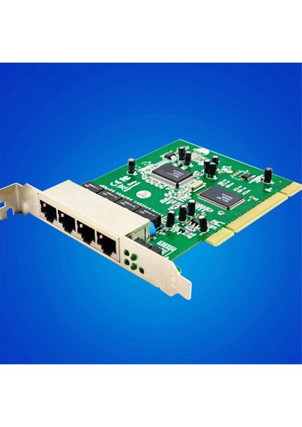 Pcı Hızlı Ethernet 10/100 Mbps RTL8305SC+RTL8100CL Yonga Seti - Bağlantı Noktası RJ45 Ağ Anahtarı Lan Kartı (Yurt Dışından)