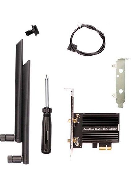Wi-Fi 6e Pcıe Kablosuz Ağ Kartı 5g/6ghz Wifi Adaptörü Bluetooth 5.2 Pcı Express 802.11AX AX210 Wifi Kartı (Yurt Dışından)