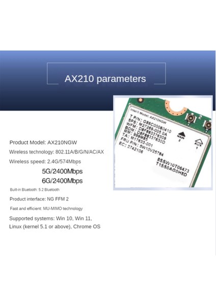 Wi-Fi 6e Pcıe Kablosuz Ağ Kartı 5g/6ghz Wifi Adaptörü Bluetooth 5.2 Pcı Express 802.11AX AX210 Wifi Kartı (Yurt Dışından) fırsatları