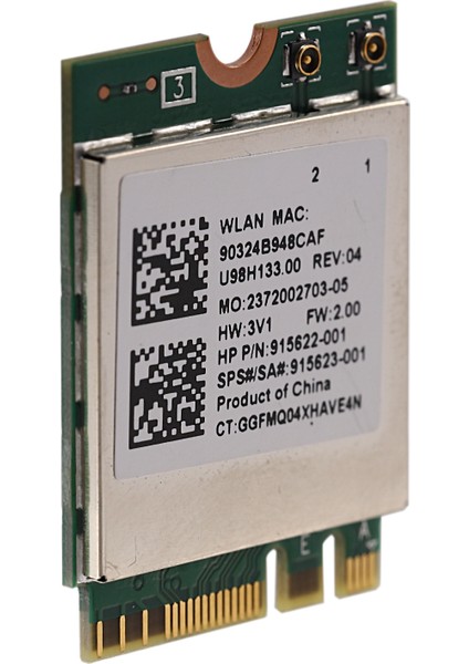 RTL8822BE Ngff M.2 802.11AC 2.4g/5ghz Kablosuz Wifi Kartı + Bluetooth 4.1 Için Ac Wıfı Adaptörü: 01AX711 01AX712 (Yurt Dışından)