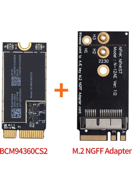 BCM94360CS2 Kablosuz Wifi Kartı Bluetooth 4.0 802.11AC Hackintosh Macos Hava 11 Inç A1465 13 Inç A1466 2013 MD711LL (Yurt Dışından)