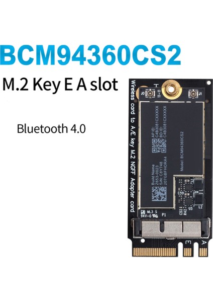BCM94360CS2 Kablosuz Wifi Kartı Bluetooth 4.0 802.11AC Hackintosh Macos Hava 11 Inç A1465 13 Inç A1466 2013 MD711LL (Yurt Dışından)