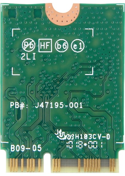 9560NGW Wifi Kartı + 2xantenna 1730MBPS Kablosuz Ac 9560 2.4g+5g Bt 5.0 802.11AC M.2 Cnvı 9560NGW Kablosuz Adaptör (Yurt Dışından)