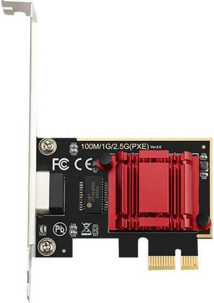 2.5g Pcı-E RJ45 Ağ Kartı Wifi Alıcısı Gigabit Disksiz Ağ Kartı Ethernet 2500 Mbps 2.5 Gbps Pc Için (Yurt Dışından)