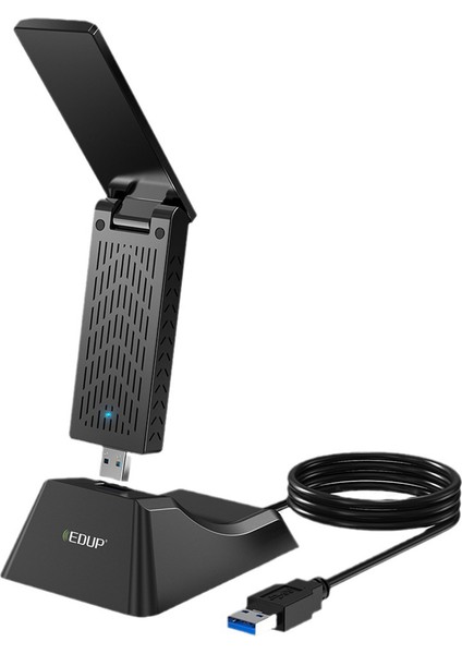 Çift Bantlı Kablosuz USB Ağ Kartı Usb3.0 Oyun Wifi6 Ağ Kartı Çevirme Anten Uzatma Tabanı AX1800MBPS,A (Yurt Dışından) modelleri