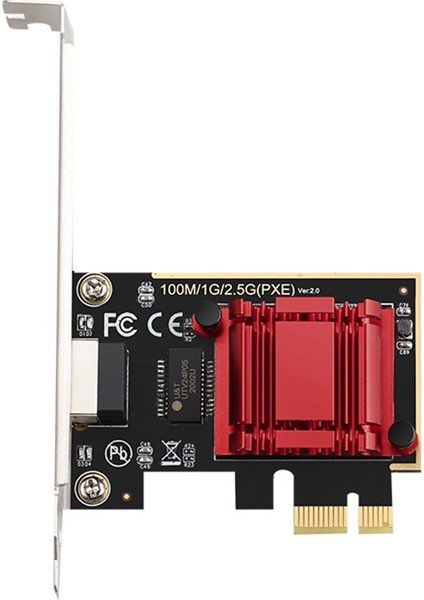 2.5g Pcı-E Ağ Kartı RTL8125B Çip Gigabit Ethernet Pcıe Ağ Kartı 10/100/2500 Mbps 1 Gbps/2.5 Gbps RJ45 Lan Pc (Yurt Dışından)