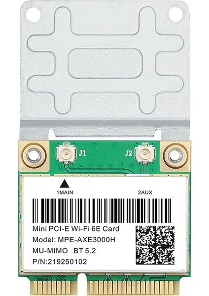 Wifi 6e -AXE3000H Mini Pcı-E Wifi Kartı Bluetooth 5.2 AX210 Ağ Kartı 802.11AX/AC Kablosuz Adaptör (Yurt Dışından)