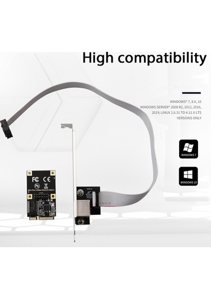Mini Pcıe Tek Bağlantı Noktalı Gigabit Ağ Kartı 2500 M Ethernet Ağ Adaptörü RJ45 Lan Oyun Ağ Kartı (Yurt Dışından) modelleri
