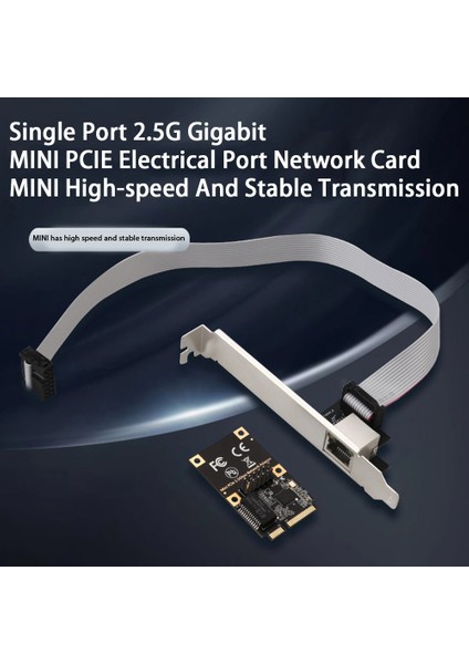 Mini Pcıe Tek Bağlantı Noktalı Gigabit Ağ Kartı 2500 M Ethernet Ağ Adaptörü RJ45 Lan Oyun Ağ Kartı (Yurt Dışından) fırsatları