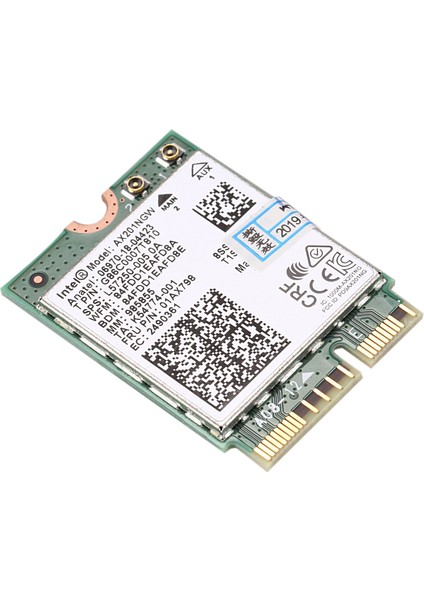 Wi-Fi 6 Için AX201 Bluetooth 5.0 Çift Bant 2.4g/5g Kablosuz Ngff Düğmesi E Cnvi Wifi Kartı AX201NGW 2.4ghz / 5ghz 802.11AC / Ax (Yurt Dışından)