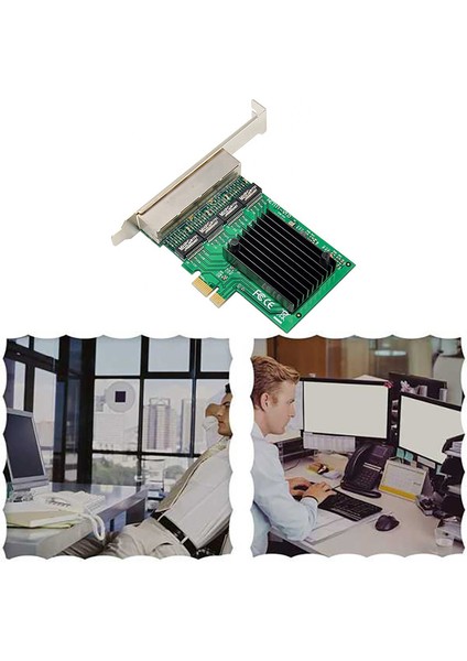 Pcıe Ağ Kartı Pcı-E X1 4 Port Gigabit Ethernet Sunucu Ağ Kartı Adaptörü Aşk Hızlı Deniz Örümcek Ros Yumuşak Yönlendirici (Yurt Dışından) fiyatları