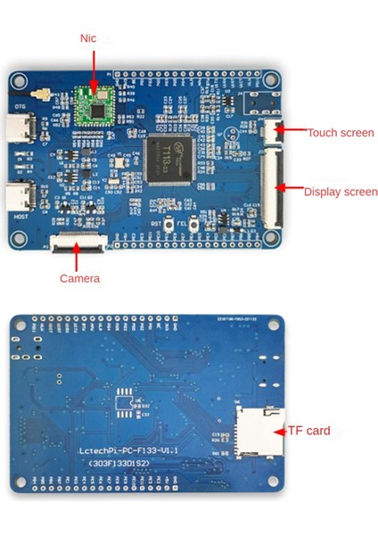 Wifi Ekran Kolu -A7 Allwinner F133 Çok Fonksiyonlu Taşınabilir Kullanışlı Geliştirme Devre Kartı Modülü, A (Yurt Dışından)