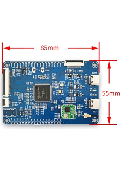 Wifi Ekran Kolu -A7 Allwinner F133 Çok Fonksiyonlu Taşınabilir Kullanışlı Geliştirme Devre Kartı Modülü, A (Yurt Dışından)