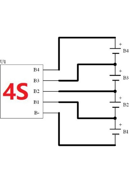 Bms 4s Aktif Dengeleyici Kurulu 1.2A Lifepo4 Li-Ion Lityum Pil Enerji Transferi Eşitleyici Modülü Endüktif Versiyon (Yurt Dışından)