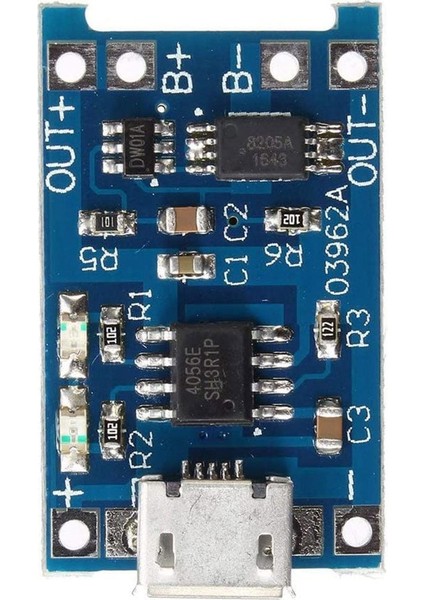 10 Adet 5V 1A 18650 Lityum Pil Şarj Kartı Lityum Pil Şarj Kartı Mikro USB Şarj Modülü Koruma (Yurt Dışından)