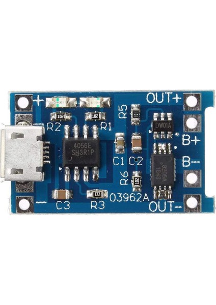 10 Adet 5V 1A 18650 Lityum Pil Şarj Kartı Lityum Pil Şarj Kartı Mikro USB Şarj Modülü Koruma (Yurt Dışından)
