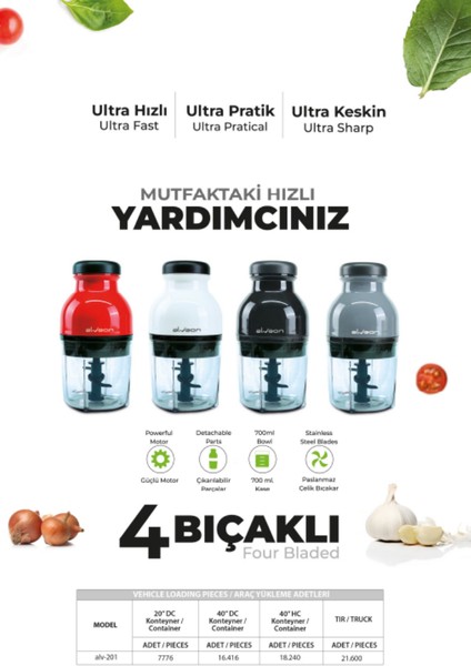 ALV-201KAPSÜL Doğrayıcı