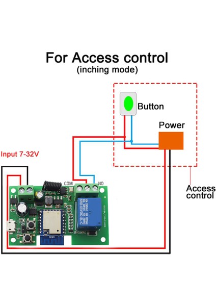 12V Wifi Röle Tuya Akıllı Yaşam Uygulama Anahtarı Modülü Uzaktan Zamanlayıcı Kendinden Kilitleme Google Home ile Çalışma 2 Yönlü Kontrol (Yurt Dışından)