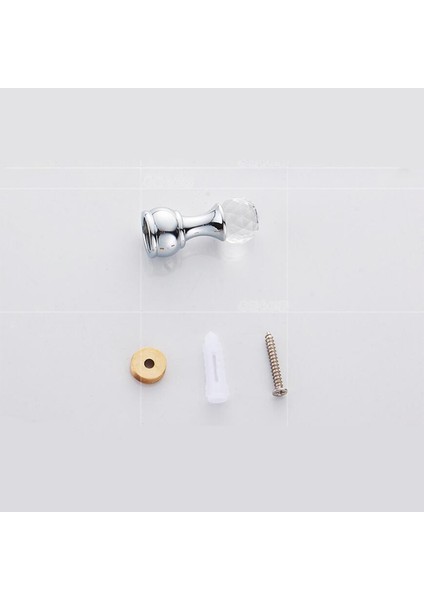 Adet Kristal Dekoratif Duvar Kancaları Havlu Kancası Pirinç Ceket Kancası Askıları Duvara Monte Bornoz Kancası Banyo Aksesuarları - Krom (Yurt Dışından) fırsatları