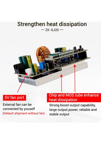 -SJ20 Otomatik Adım Yukarı Aşağı Modülü Mppt Boost Dönüştürücü Güç Kaynağı Modülü Ayarlanabilir Kart (Yurt Dışından)