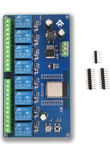 ESP32 Wıfı Bluetooth Ble 8 Yollu Röle Modülü ESP32-WROOM Ikincil Geliştirme Kurulu DC5-30V Güç Kaynağı (Yurt Dışından)